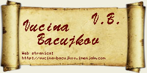 Vucina Bačujkov vizit kartica